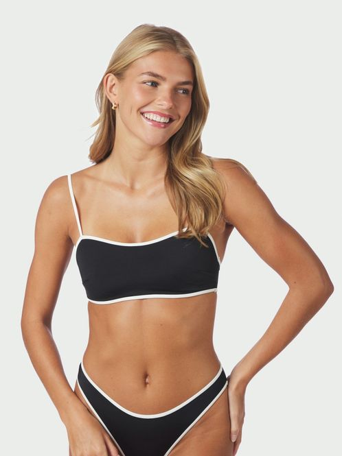 Hovedbilde Fia Solid Contrast Bikini Top Black/White 