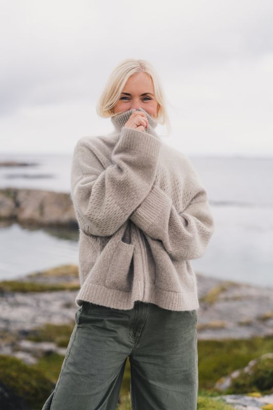 Tine Cardigan Taupe Mix 