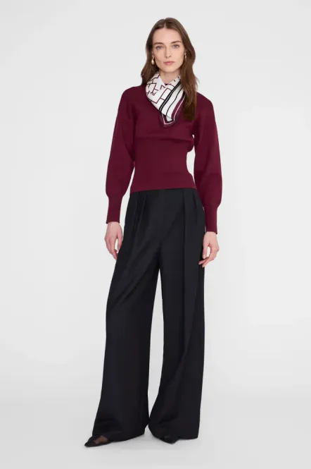 Hovedbilde York Scarf AB Fig Burgundy 