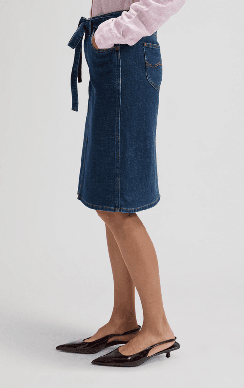 Midi Skirt With A Bow Seaside Trip 