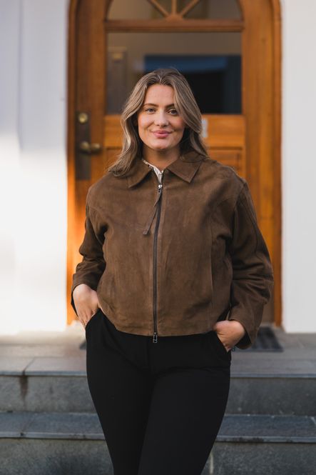 Hovedbilde Salera LS Suede Jacket Sepia 
