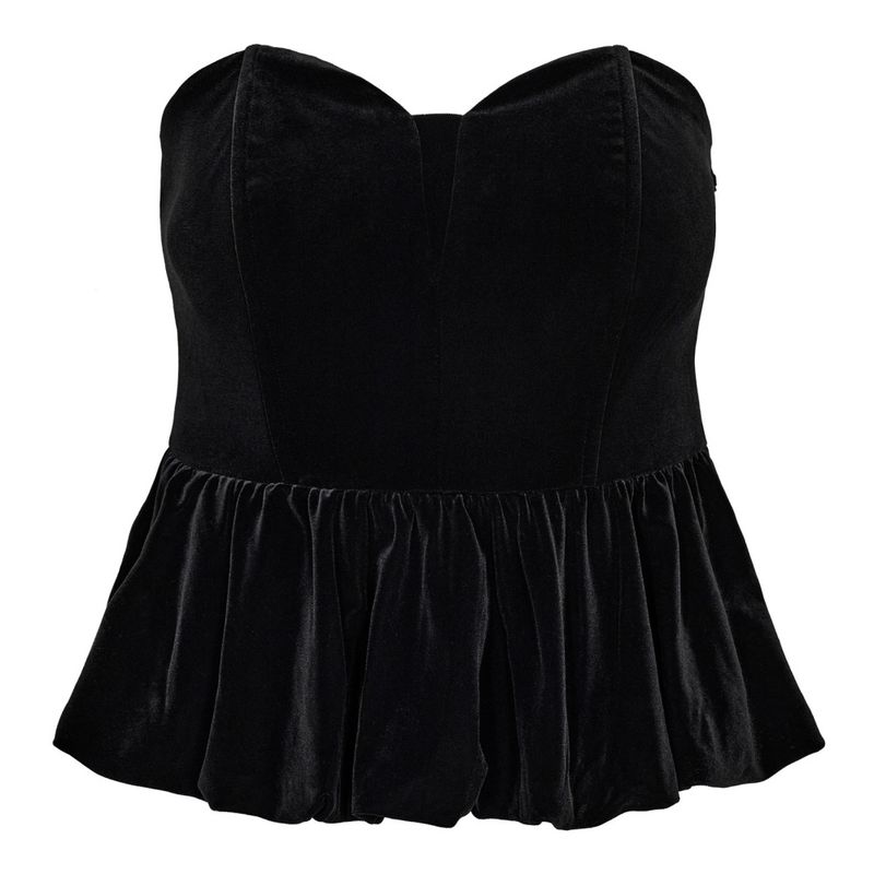 Vessi Velour Balloon Corsage Black 