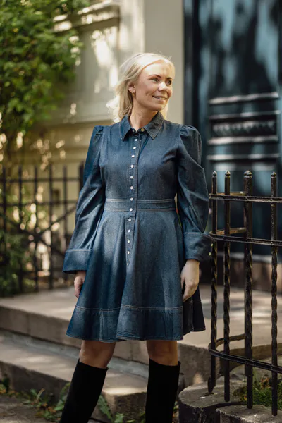 Hovedbilde Denim Mini Dress Dark Blue 
