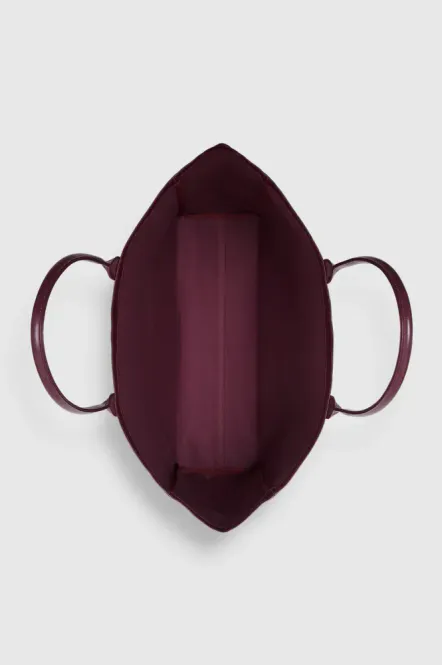 Hovedbilde Leo Coated Canvas Tote Fig Burgundy 