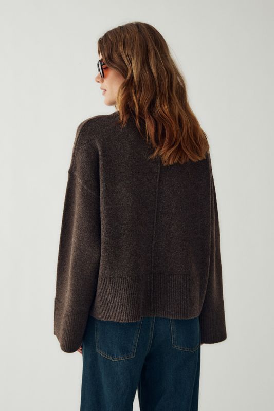 Maidie Knit Chocolate Melange
