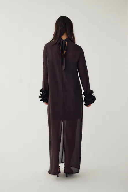 Hovedbilde Latania Long Dress Chocolate