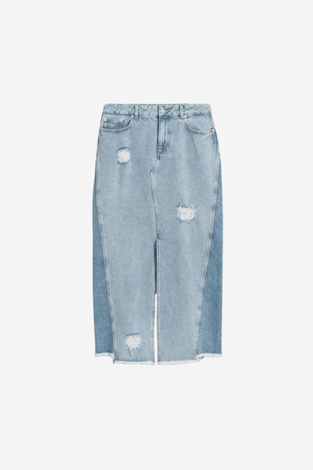 Hovedbilde Louisa Long Denim Skirt Light Blue Mix 