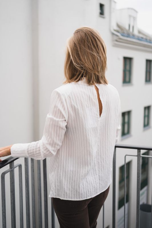 Senne Button Blouse White 
