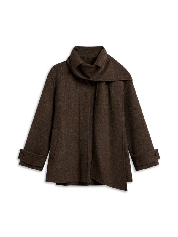 Clara Coat Dark Brown 