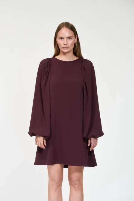 Hovedbilde Valeria Crepe Dark Burgundy 
