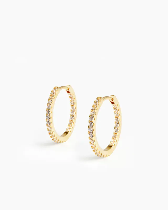 Eterno Hoops 15mm Gold 