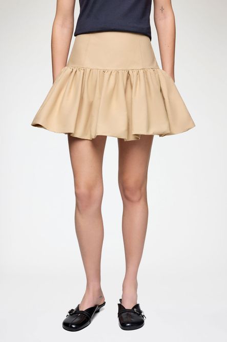 Hovedbilde Double Cotton Mini Skirt Warm Sand 
