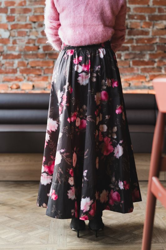 Taffeta Maxi Skirt Soft Bloom 