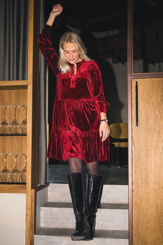 Viggase Dress Pomegranate 