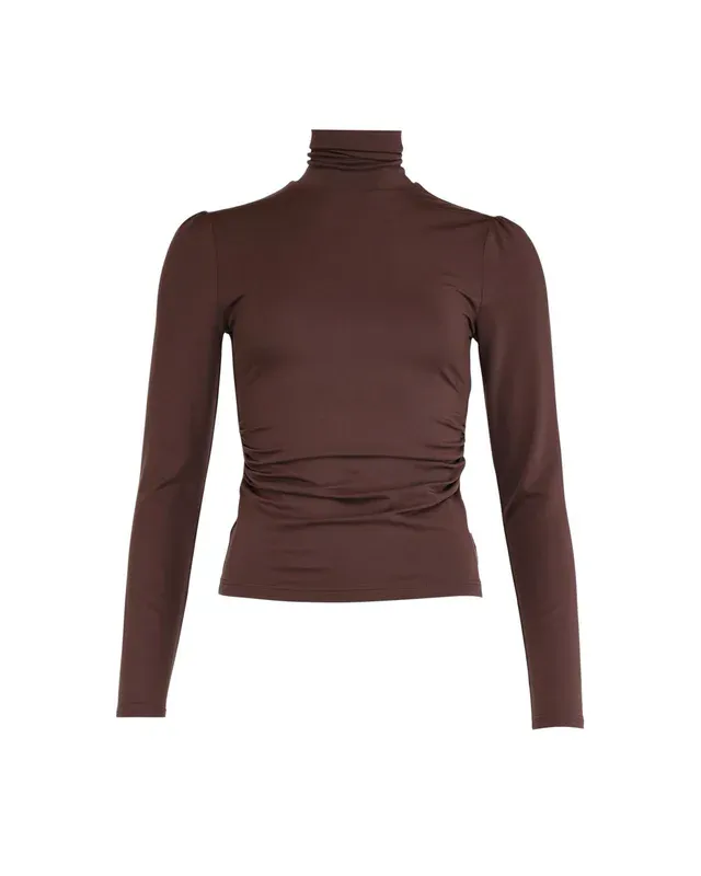 Jersey Turtleneck Brown 