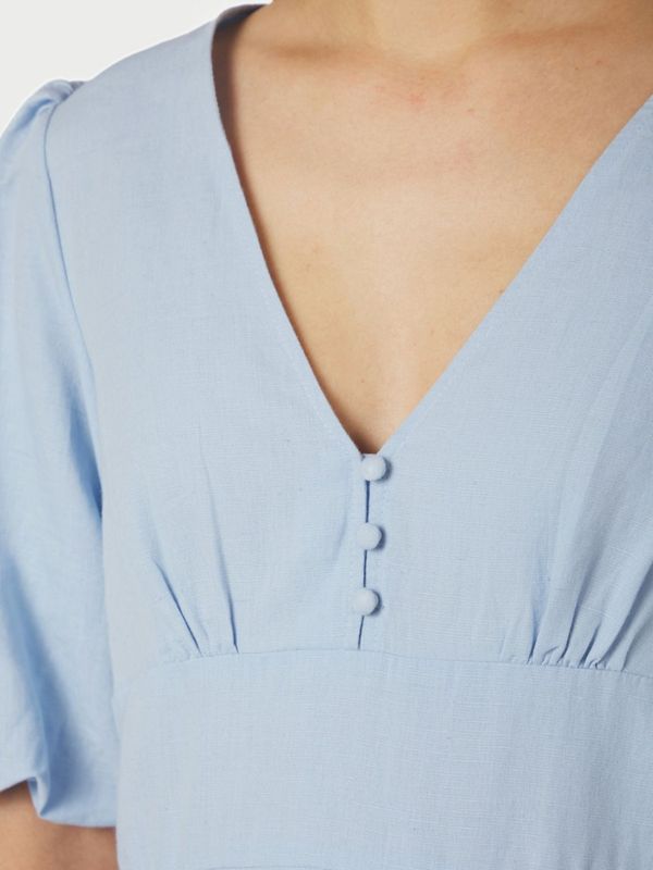 Halli Linen Dress Light Blue 
