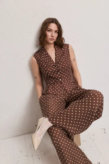 Hovedbilde Melrose Dots Brown 