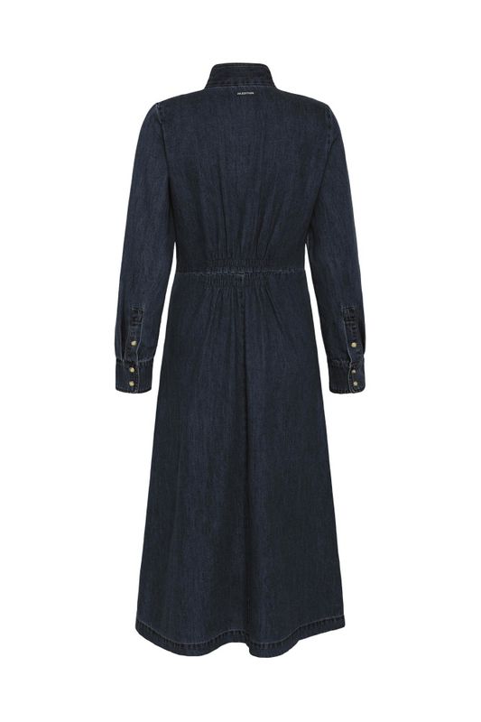 Hiro Dress Washed Dark Denim 