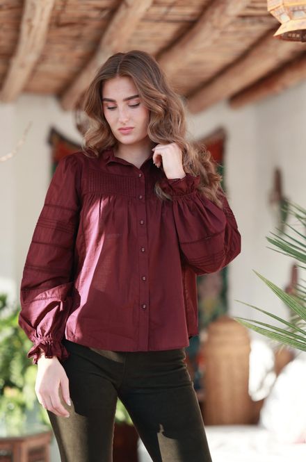 Hovedbilde Moonlace Blouse Mulberry 