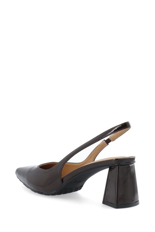 Maralyn Slingback Patent Brown 