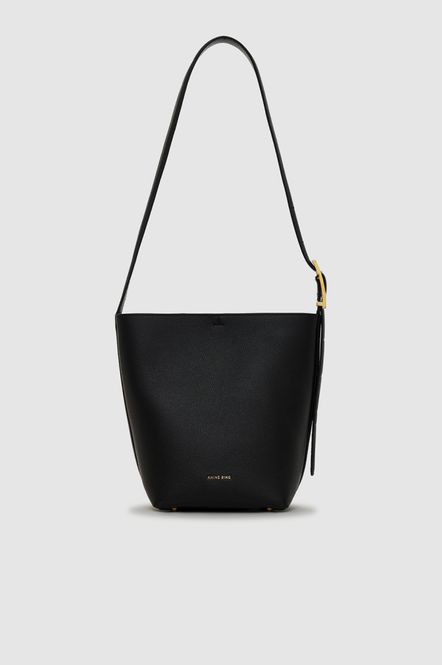 Hovedbilde Elly Medium Bucket Bag Grained Leather Black 