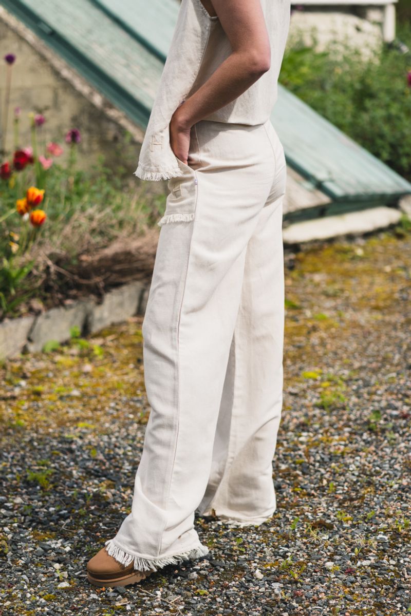 Lila Linen Trousers Summer Sand 