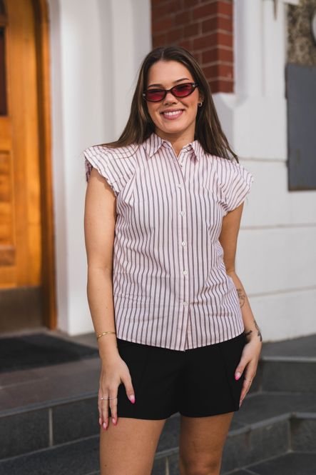 Hovedbilde Isella Double Stripe Top Rose 