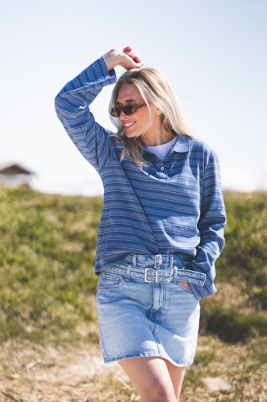 Sunny Polo Blue Stripe 