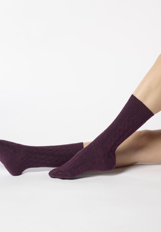 Gwen Socks Plum