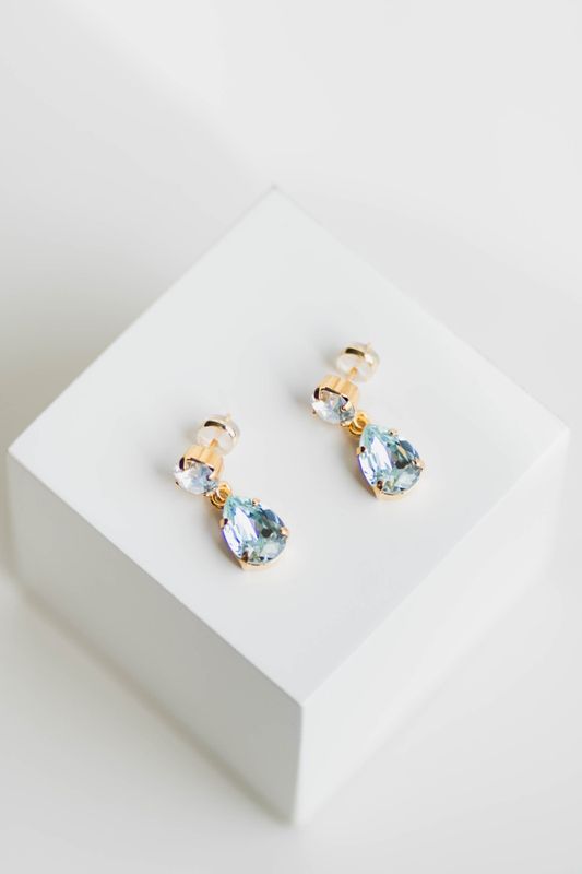 Mini Drop Earrings Gold Light Azore 