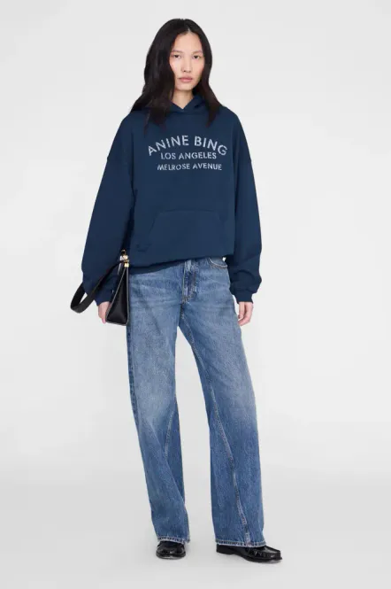 Hovedbilde Harvey Sweatshirt Melrose Stencil Navy 