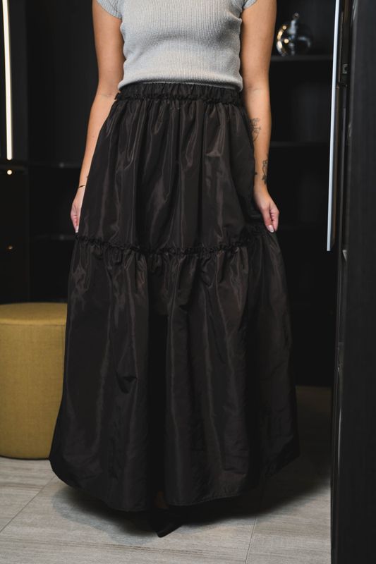 Hay 25 Solid Skirt Brown 