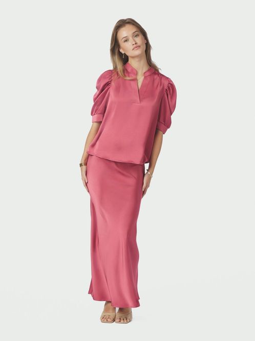 Hovedbilde Vicky Heavy Sateen Skirt Cherry Pink 