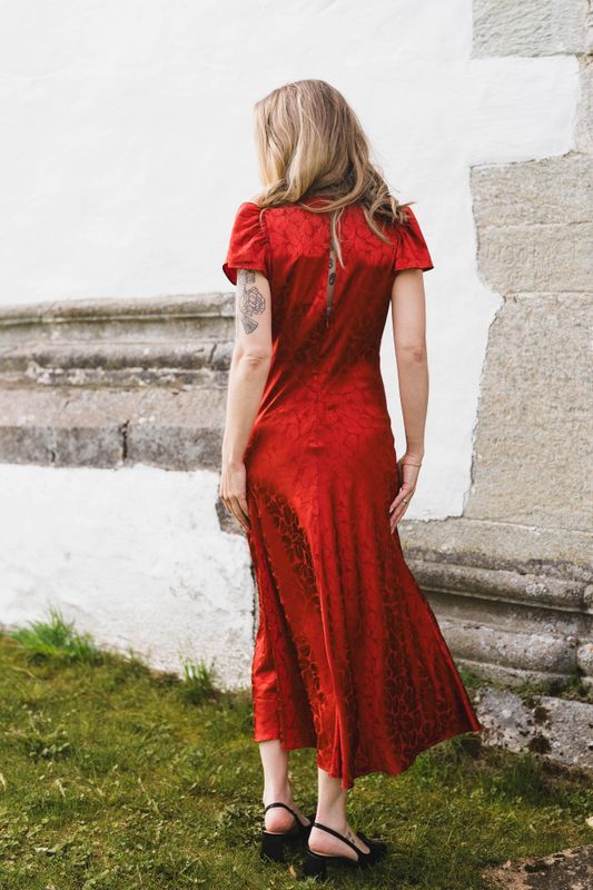 Addison Jacquard Red 