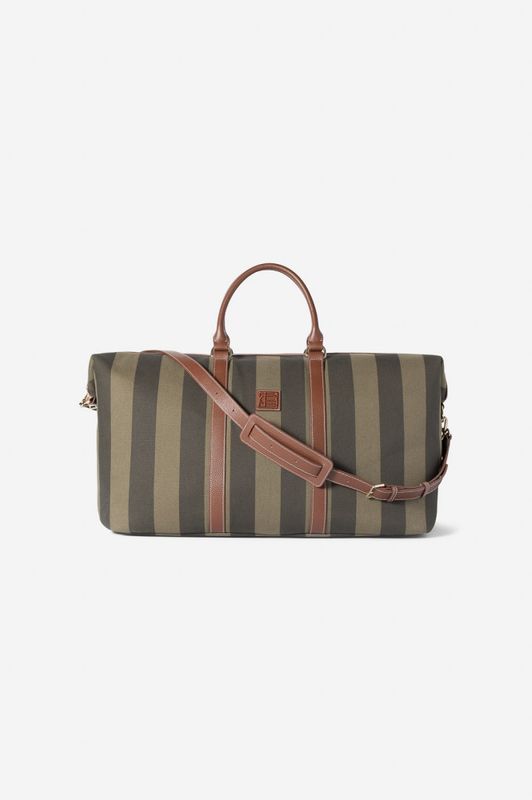 Marlowe Weekend Bag Green Stripe 