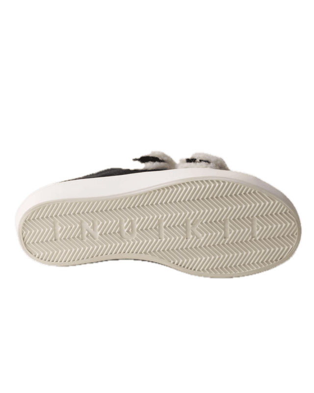 Shearling Low Velcro Black 