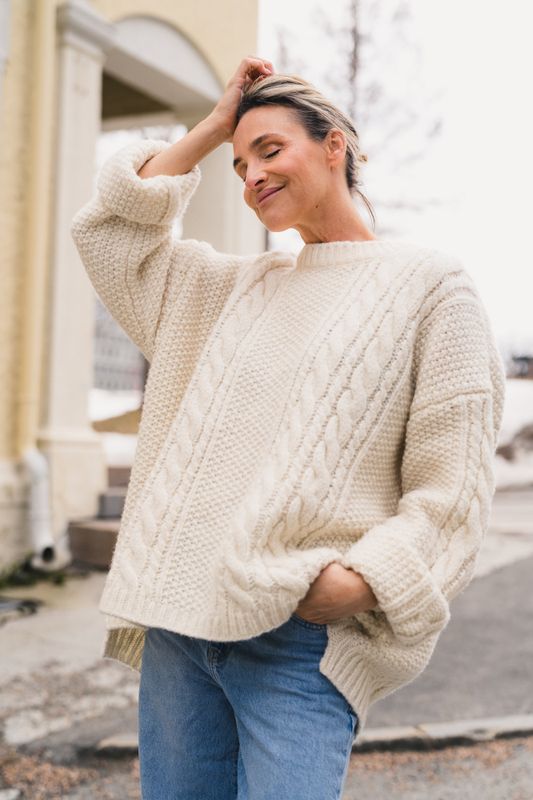 Bodil Sweater Ecru