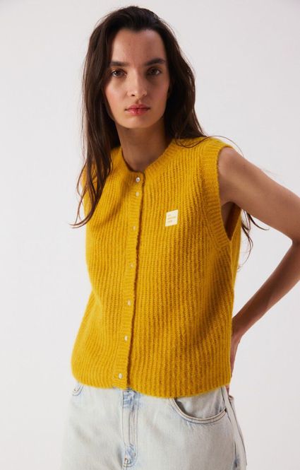 Hovedbilde East Vest Mustard Melange 
