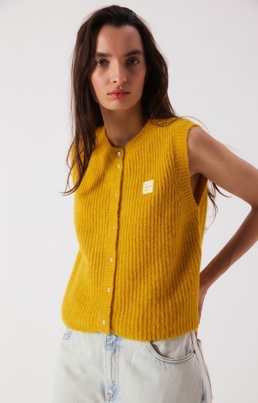 East Vest Mustard Melange 