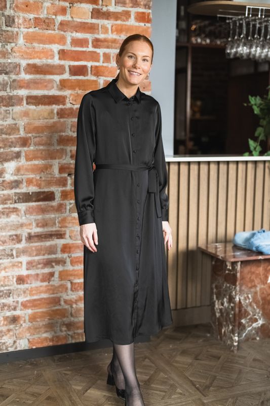 Trine Shirt Dress Black 