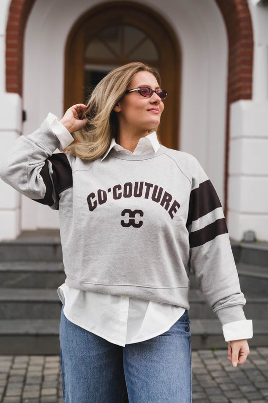 Eris College Sweat Grey Melange