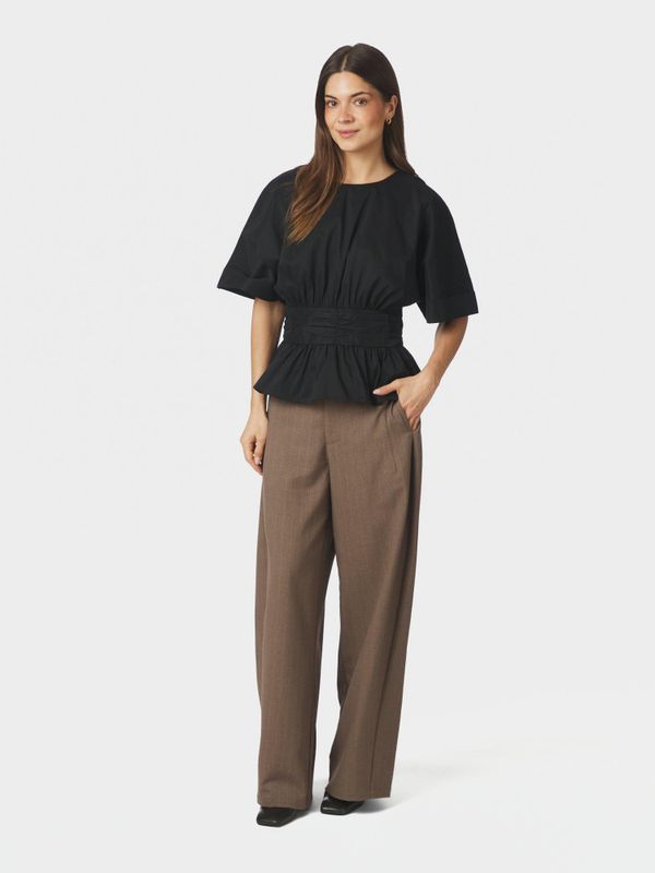 Annegret Poplin Blouse Black 