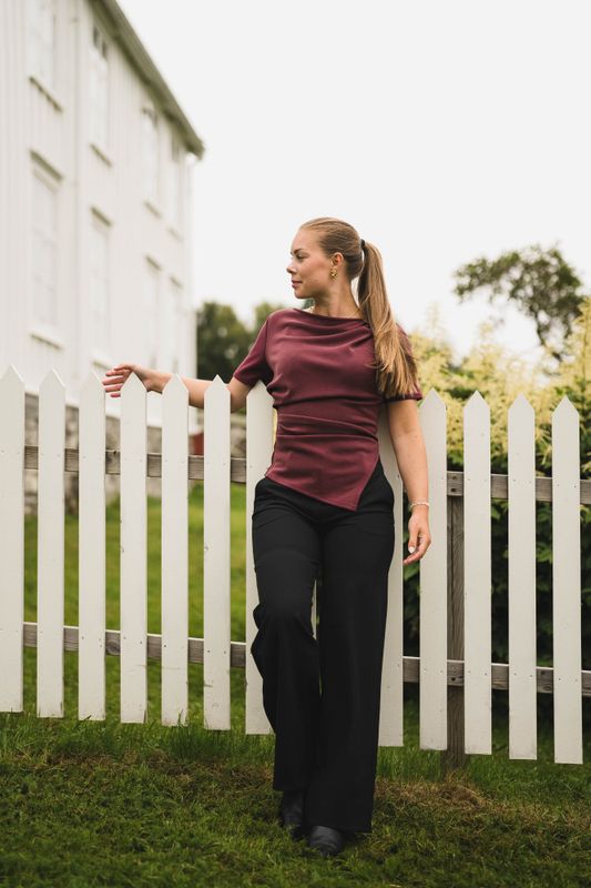 Rasmine Soft Blouse Wine 