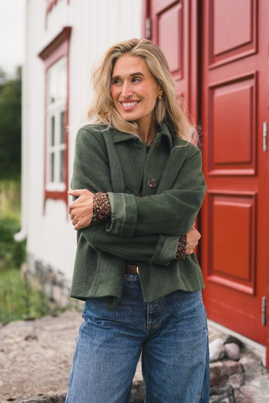 Aslaug Jacket Chive Melange 