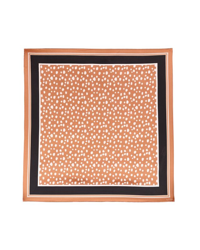 Silk Scarf 60x60 Stardust Copper 