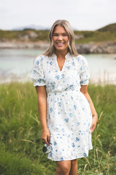 Hovedbilde Eivor 2/4 Dress Blue Flower 
