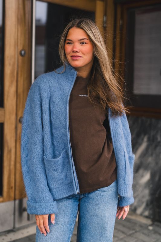 Tine Powder Cardigan Blue 