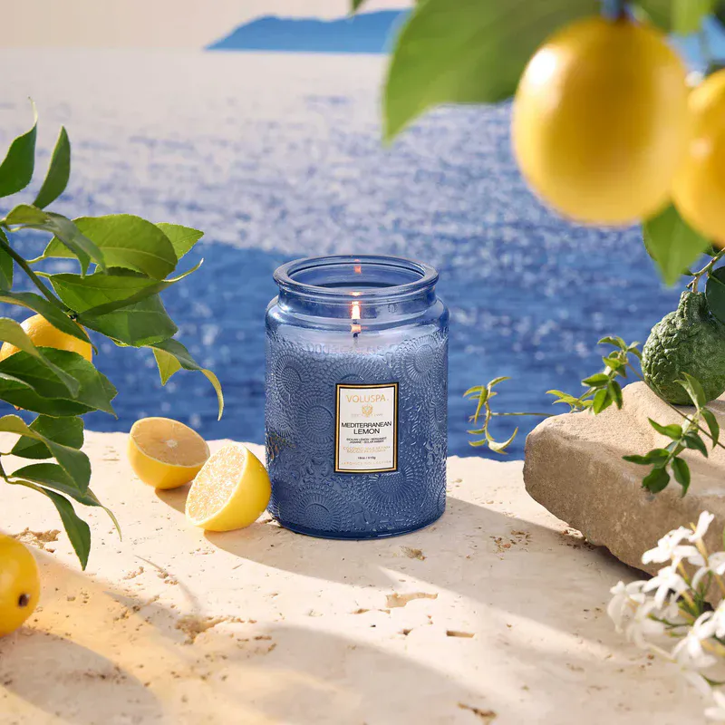 Large Jar Candle Mediterranean Lemon