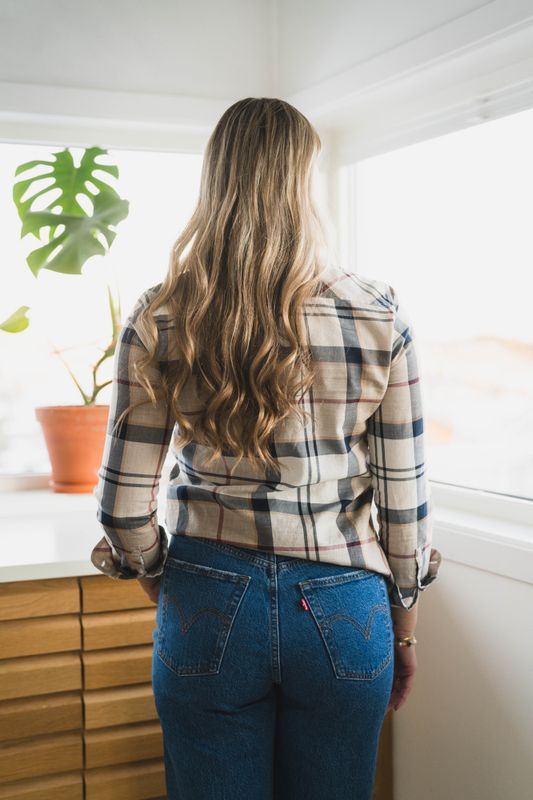 Anna Shirt Hessian Tartan  