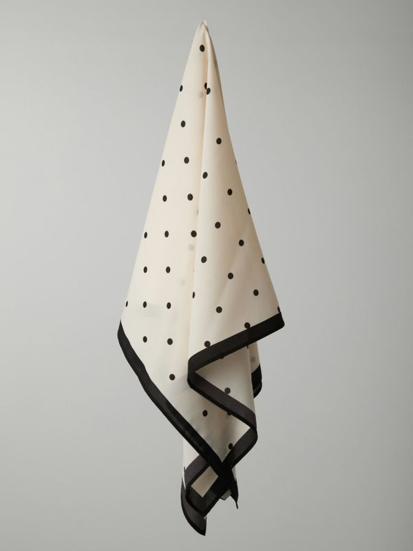 Tamma Big Dot Scarf Offwhite 